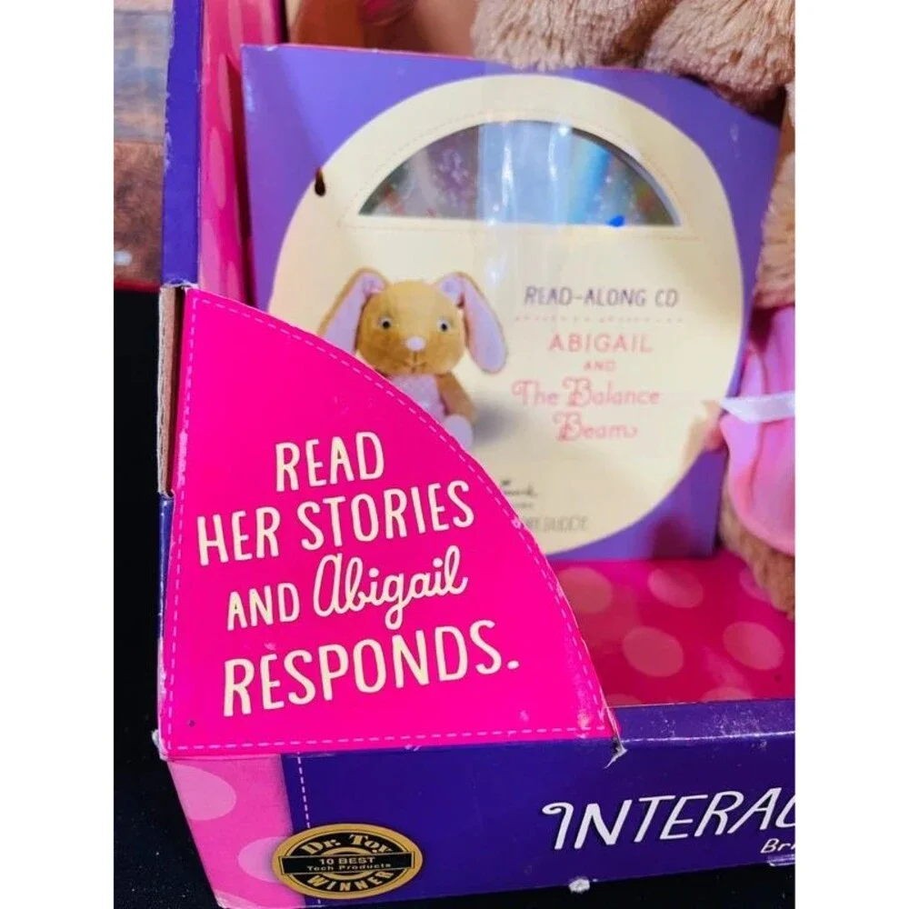Hallmark Interactive Story Buddy Abigail Bunny Book CD Plush